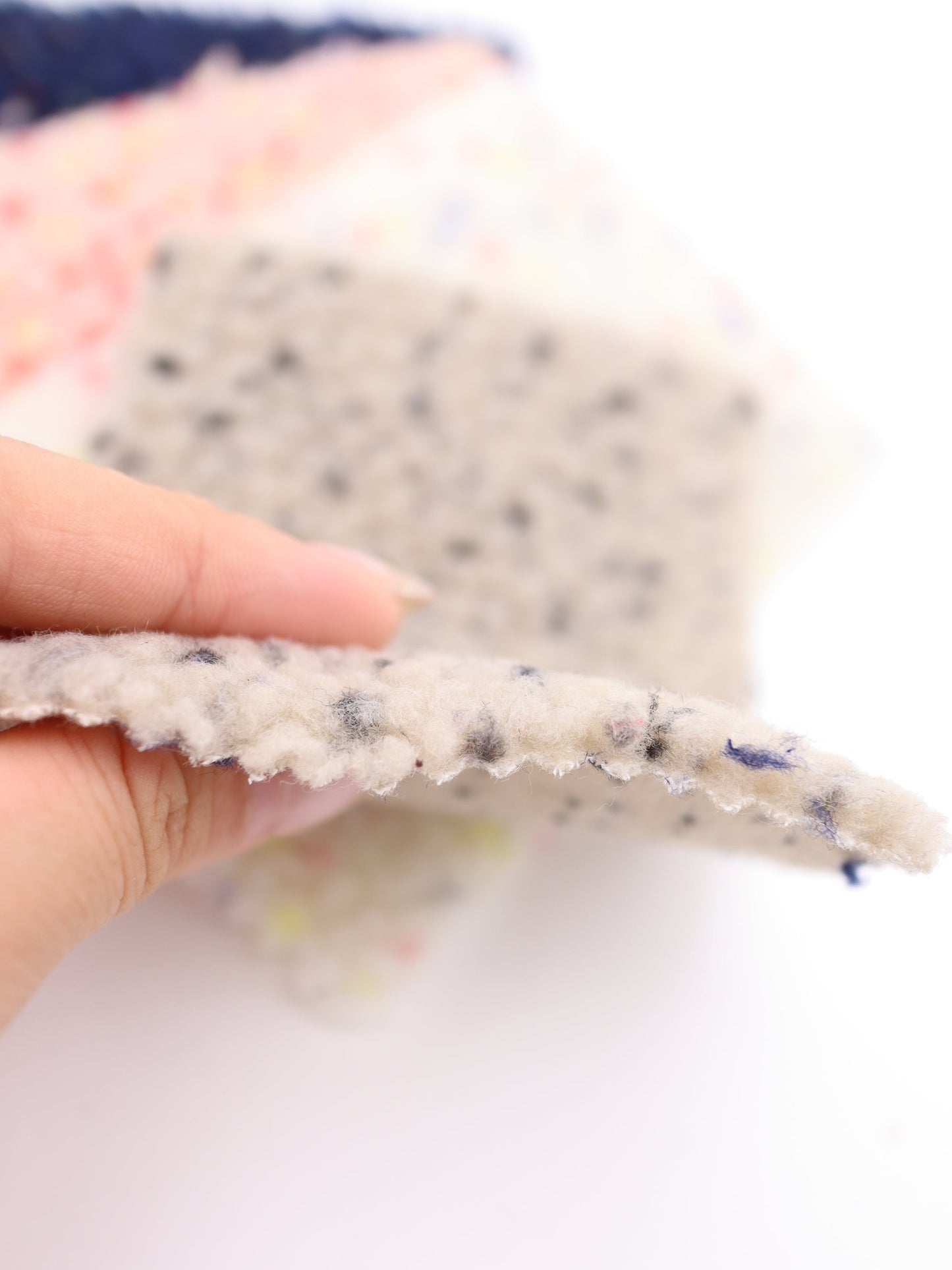 【25AW-030】カラフルつぶつぶボアニット　/0.5ｙあたり=～975円