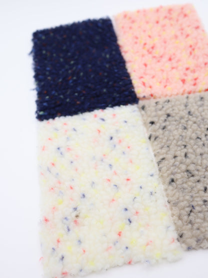 【25AW-030】カラフルつぶつぶボアニット　/0.5ｙあたり=～975円