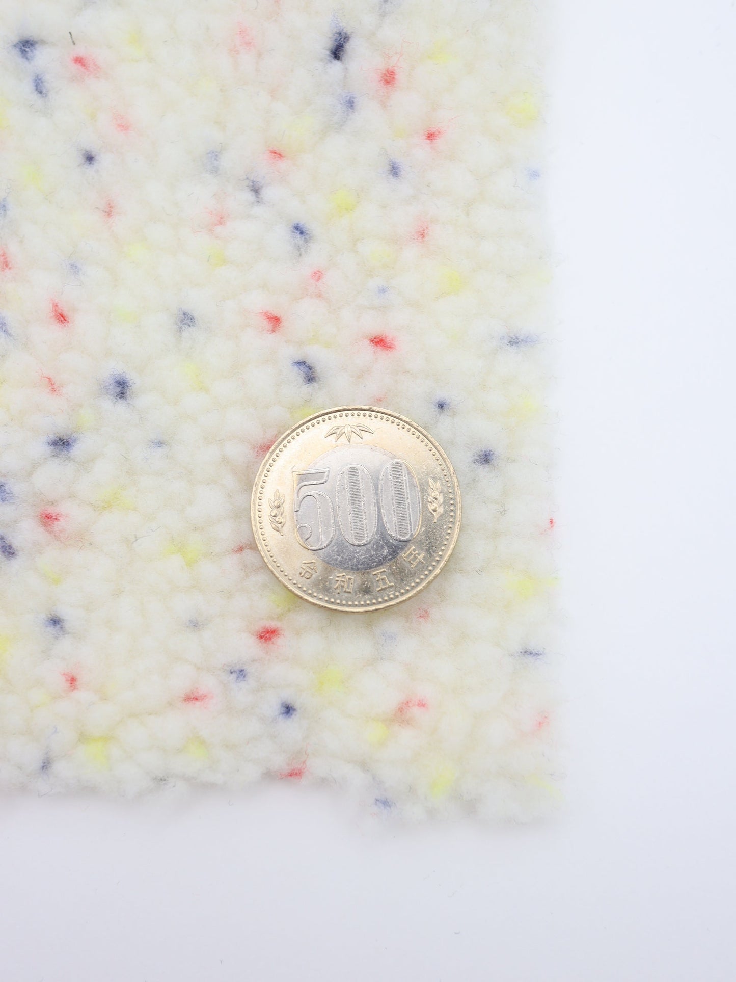 【25AW-030】カラフルつぶつぶボアニット　/0.5ｙあたり=～975円