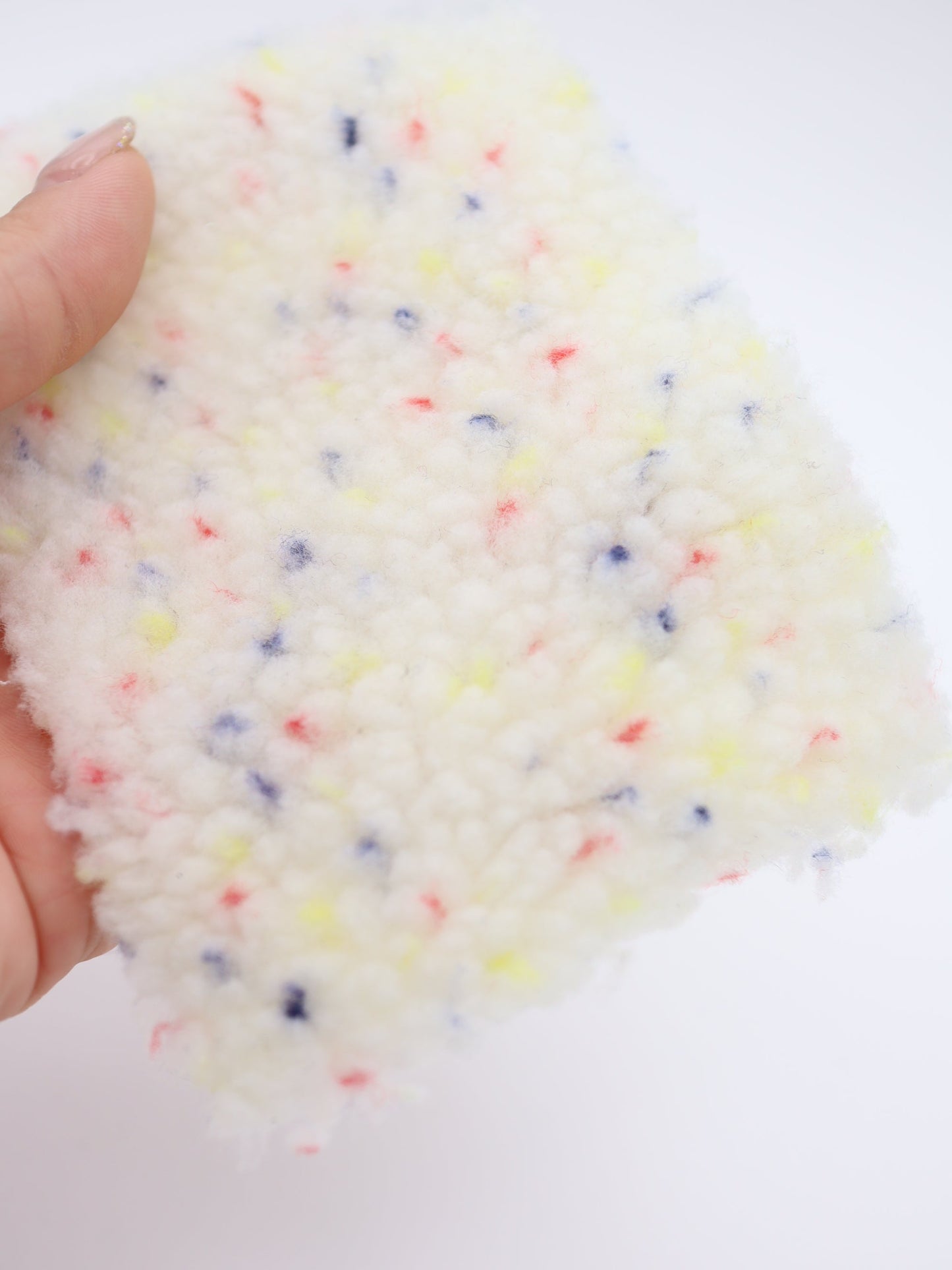 【25AW-030】カラフルつぶつぶボアニット　/0.5ｙあたり=～975円