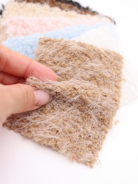 【25AW-034】ふわふわシャギーループニット　/0.5ｙあたり=～975円