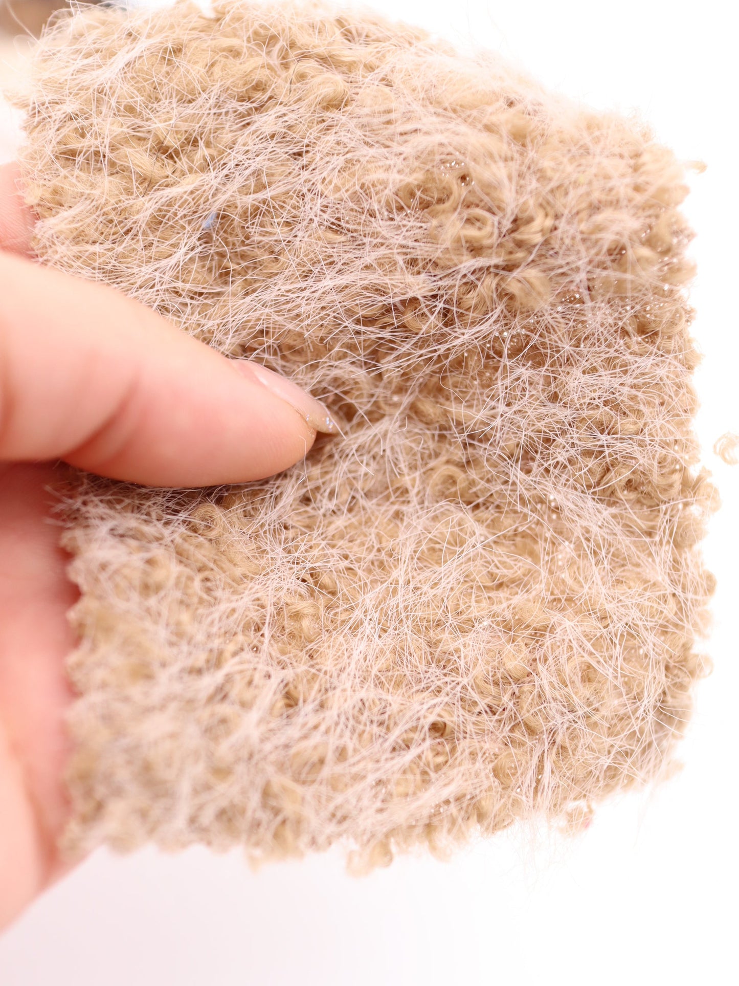 【25AW-034】ふわふわシャギーループニット　/0.5ｙあたり=～975円