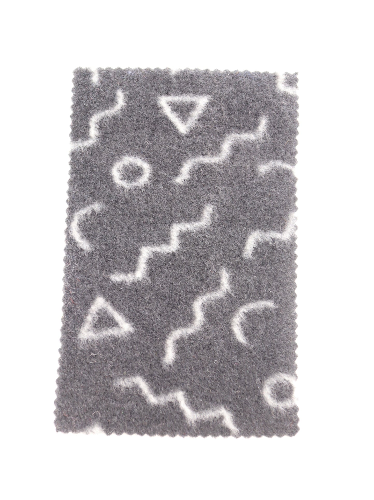 【25AW-031】幾何柄プリント両面起毛ニット　/0.5ｙあたり=～880円