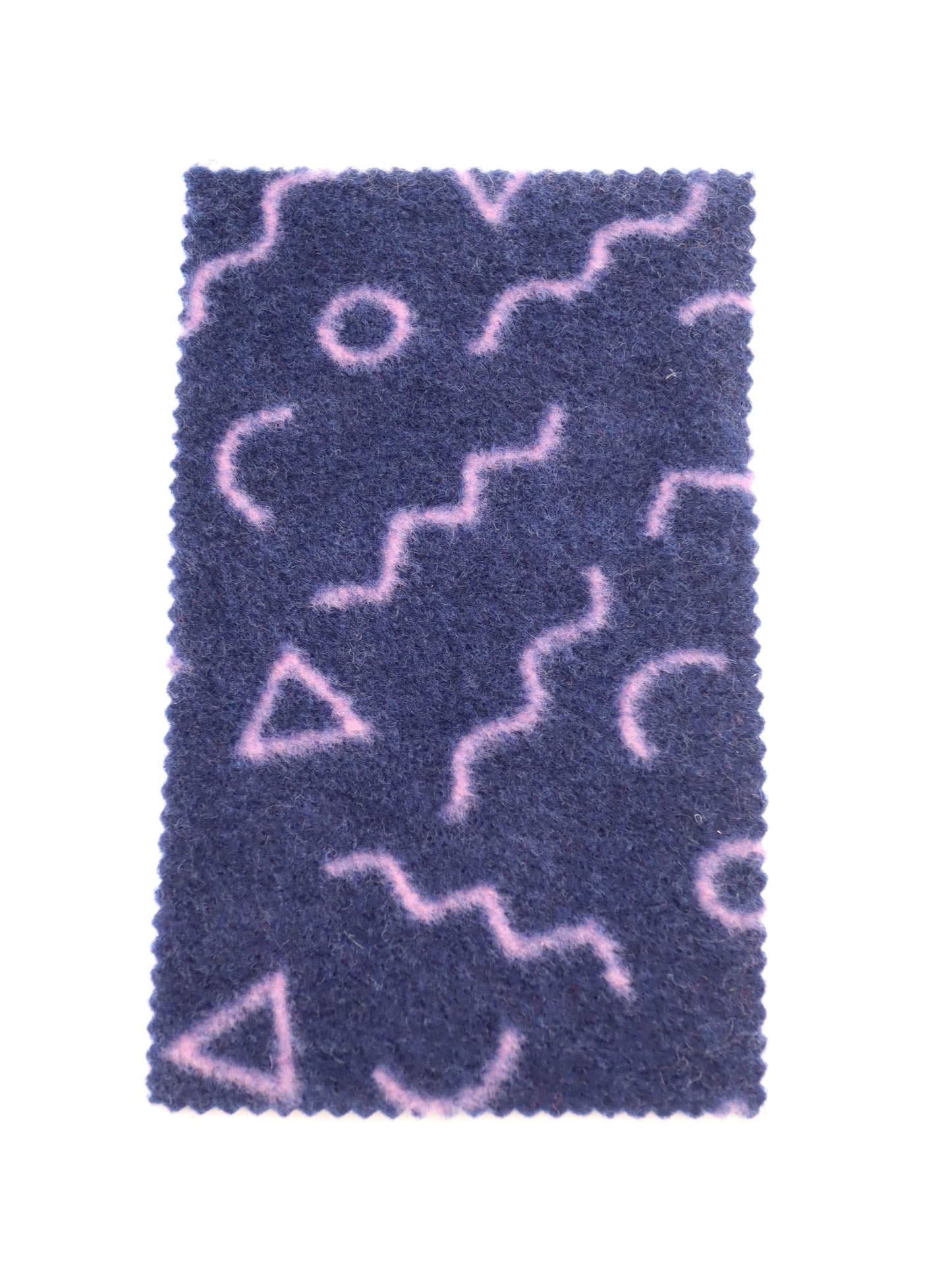 【25AW-031】幾何柄プリント両面起毛ニット　/0.5ｙあたり=～880円