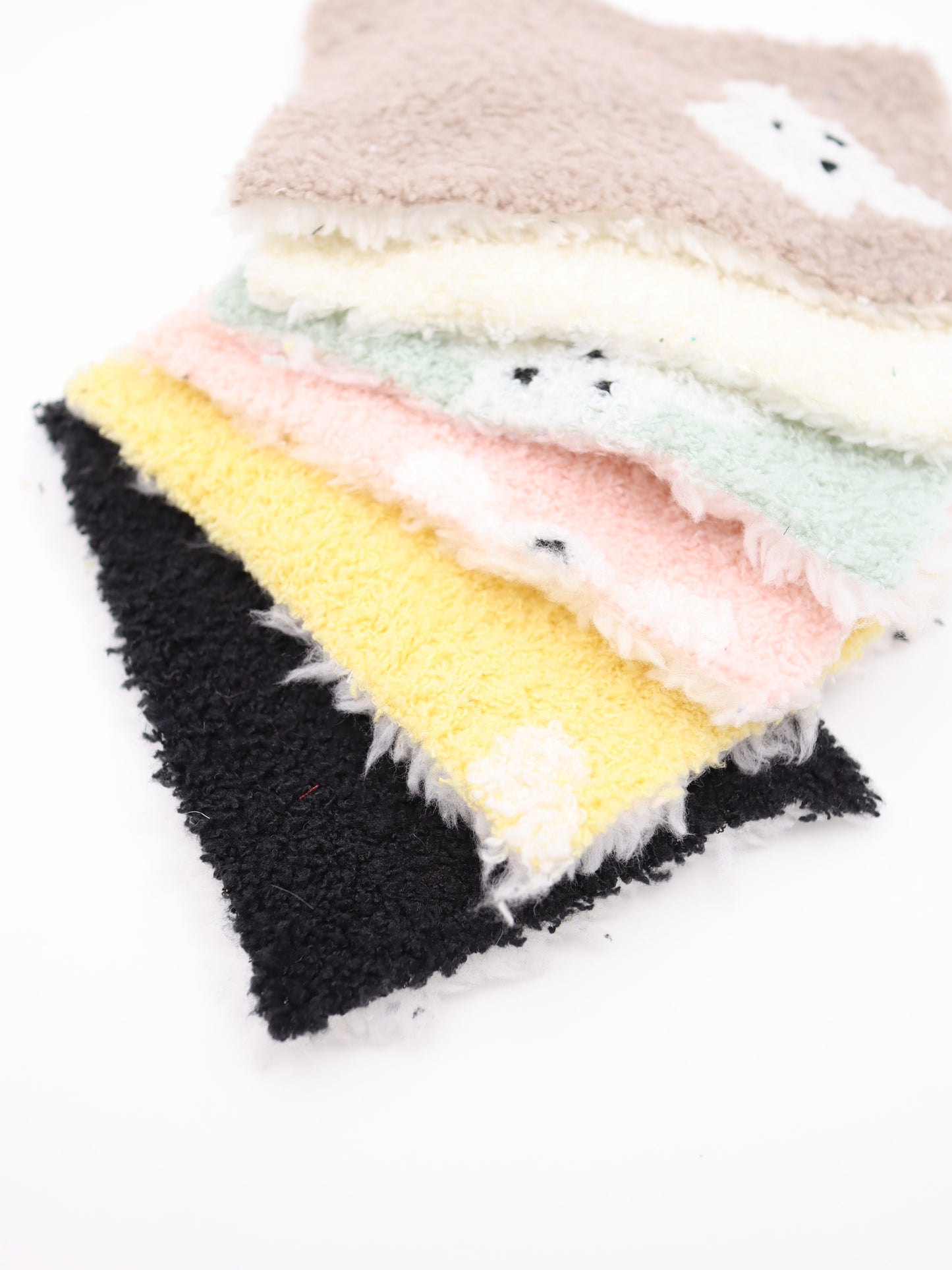 【25AW-029】リバーシブルシロクマ両面ボアニット　/0.5ｙあたり=～1395円