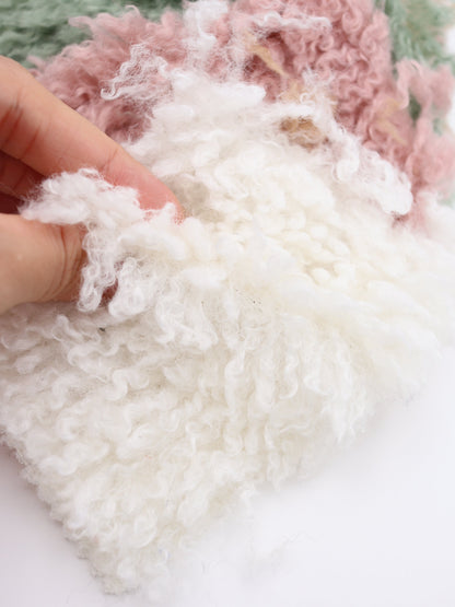 【25AW-027】ふわっふわチベットラム風シャギーニット　/0.5ｙあたり=～1180円