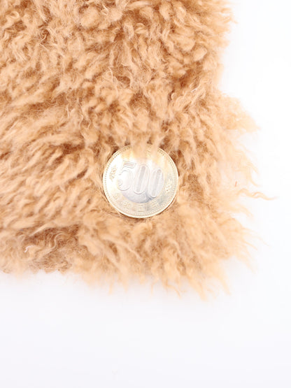 【25AW-027】ふわっふわチベットラム風シャギーニット　/0.5ｙあたり=～1180円