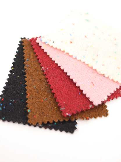 【25AW-036】ウール混カラフルつぶつぶツイード　/0.5ｙあたり=～1160円