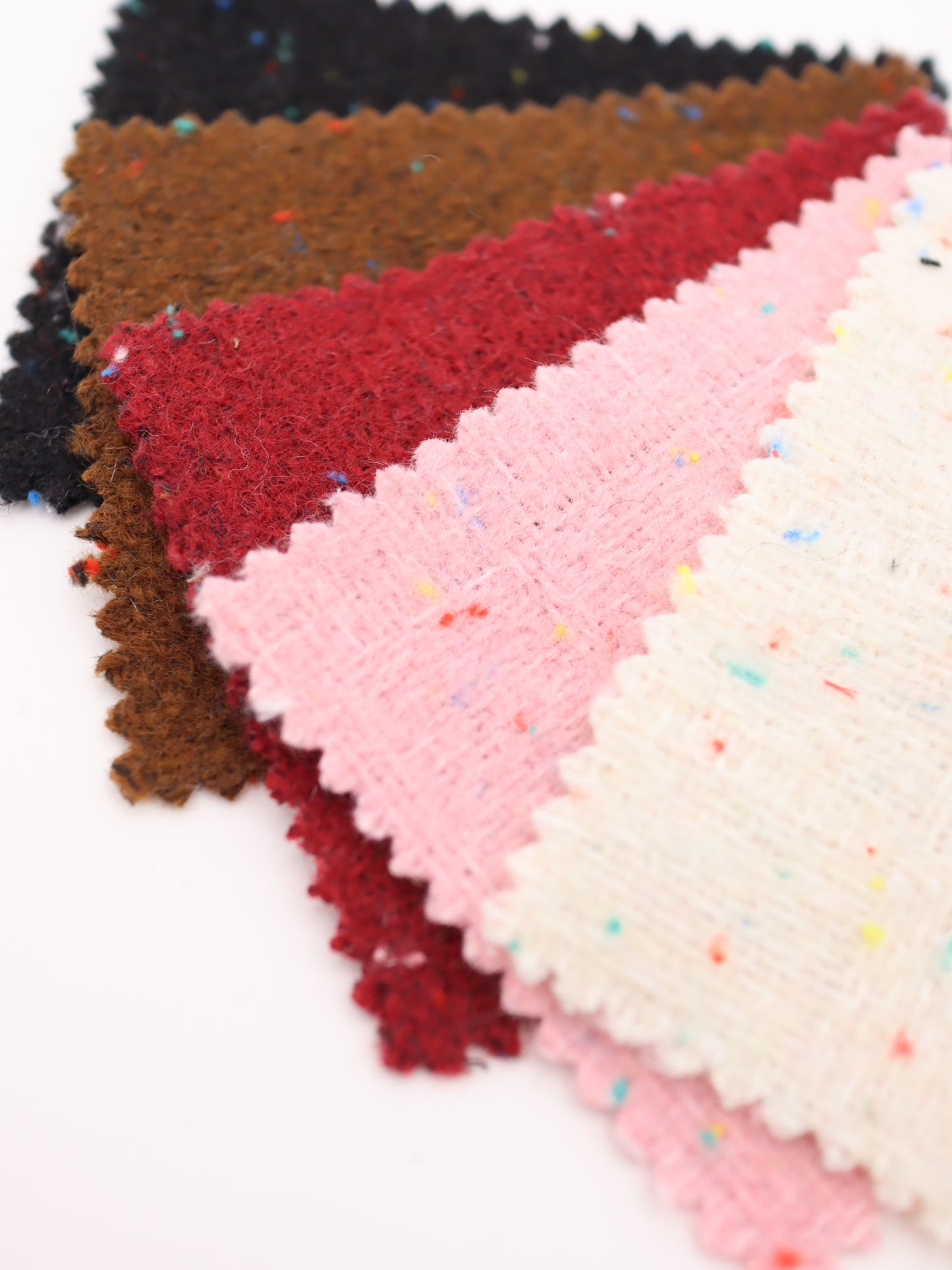 【25AW-036】ウール混カラフルつぶつぶツイード　/0.5ｙあたり=～1160円