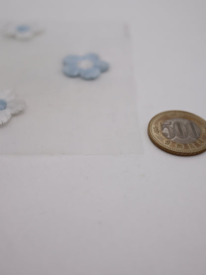 レトロフラワー刺繍オーガンジー｜【生地幅】約127センチ 【混率】ポリエステル100％｜ドッグウエア・KIDSウエア・雑貨・衣装向き｜26AW-284