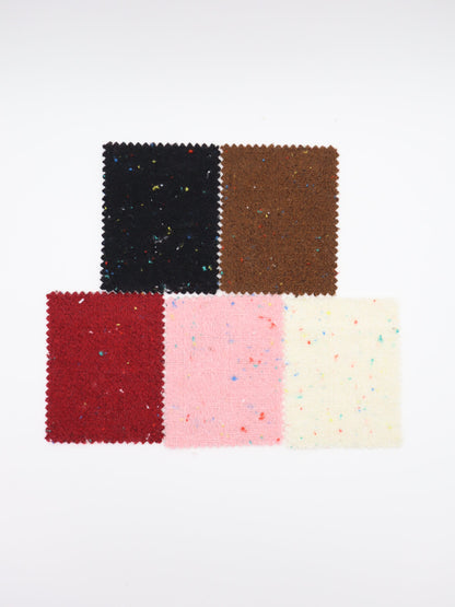 【25AW-036】ウール混カラフルつぶつぶツイード　/0.5ｙあたり=～1160円