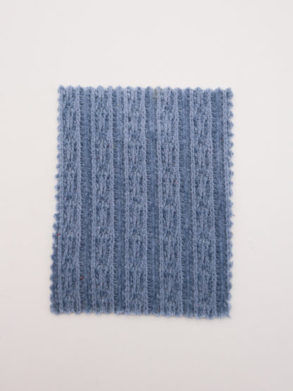 もけもけふんわりモールヤーンストライプ編みニットソー｜【生地幅】約147センチ 【混率】ポリエステル97%ポリウレタン3%｜ドッグウエア・KIDSウエア・トップス・雑貨向き｜26AW-008