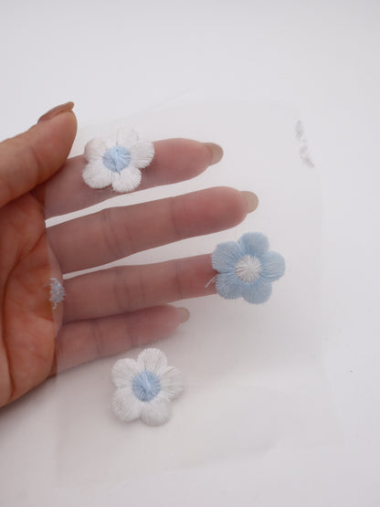 レトロフラワー刺繍オーガンジー｜【生地幅】約127センチ 【混率】ポリエステル100％｜ドッグウエア・KIDSウエア・雑貨・衣装向き｜26AW-284