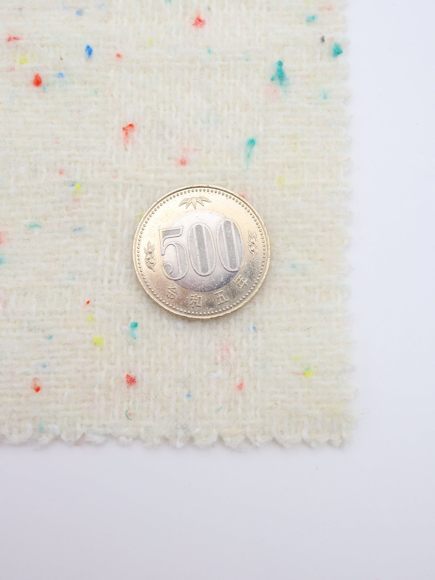 【25AW-036】ウール混カラフルつぶつぶツイード　/0.5ｙあたり=～1160円