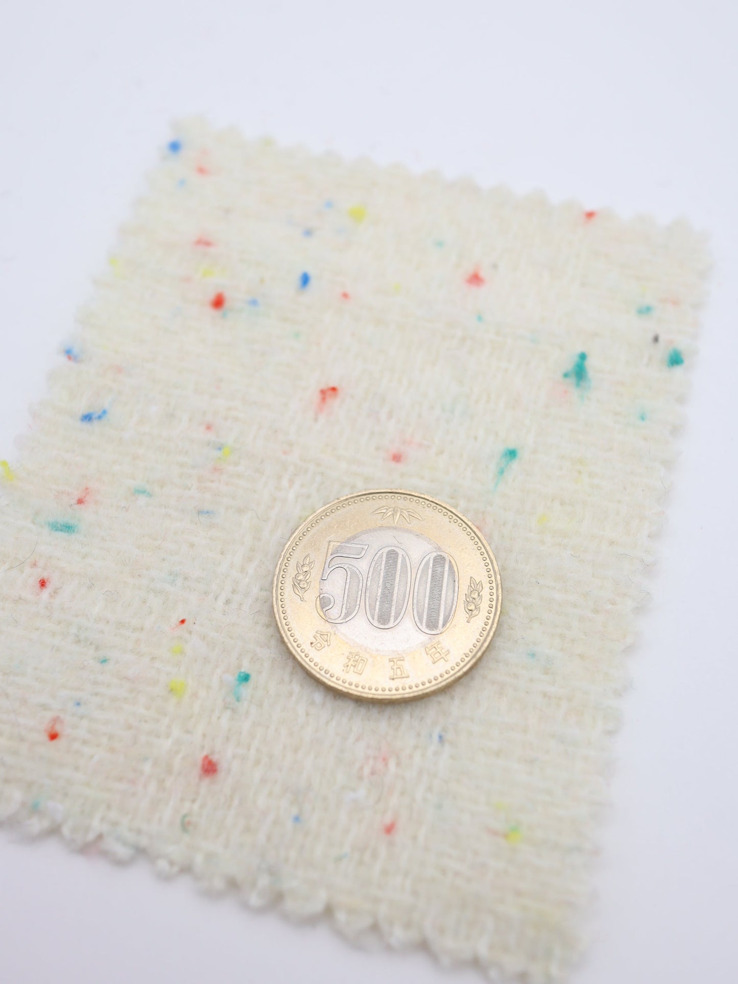 【25AW-036】ウール混カラフルつぶつぶツイード　/0.5ｙあたり=～1160円